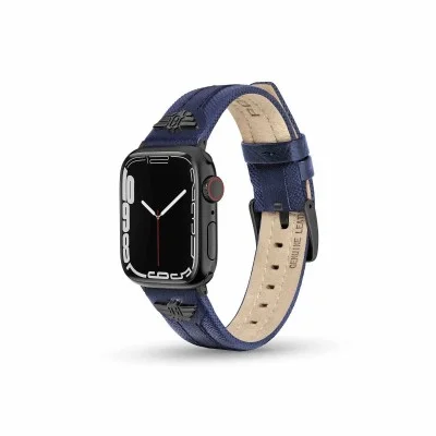 Apple Watch Strap 38/40/41 Leather Police - Blue